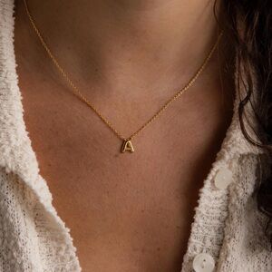 Elegant Gold Initial Necklace